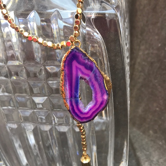 Elise M. Ulyssa Amethyst long necklace. - Picture 4 of 5